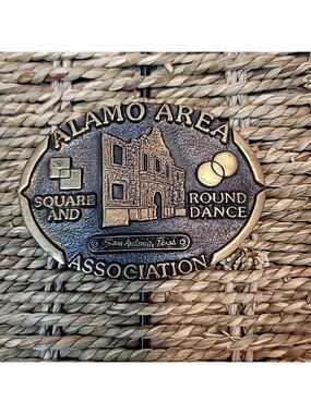 Alamo area square and round dance San Antonio Texas belt buckle limited edition